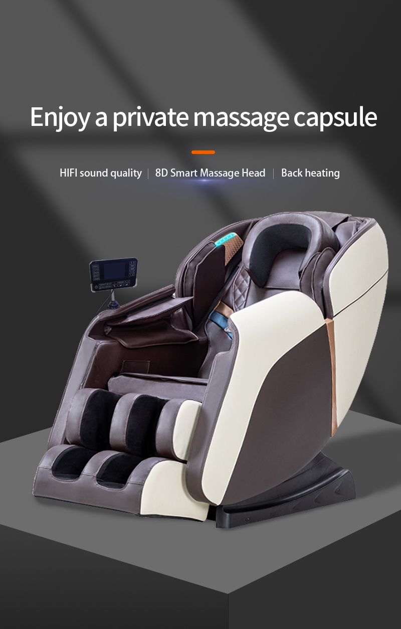 sillón de masaje de calefacción envuelto en bolsa de aire de masaje humano de simulación 8D