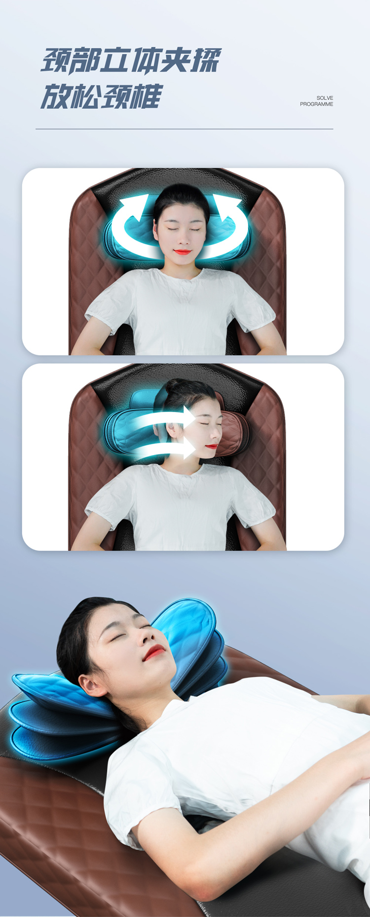 Colchón de masaje envuelto en bolsa de aire Health Pebble