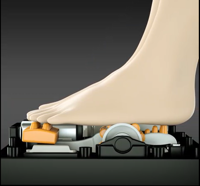Masajeador de pies cómodo de compresión de aire caliente