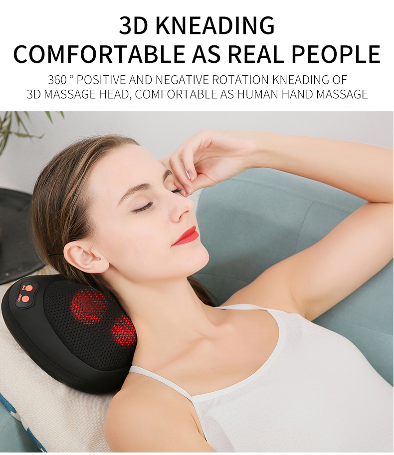 Control de sincronización automático electrónico de fábrica, masaje de cuello Cervical trasero, Control de un botón fácil, almohada de masaje para amasar con calefacción